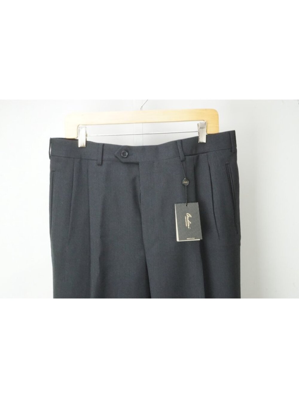 Corneliani Master Dark Blue Woven Dress Pants Sz 56R EU BRAND NEW